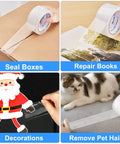 Clear Packing Tape 18 Rolls Heavy Duty Sealing Tape For Shipping And Moving, 2.7 Mil Thick, used for boxes, books, crafts, pet hair