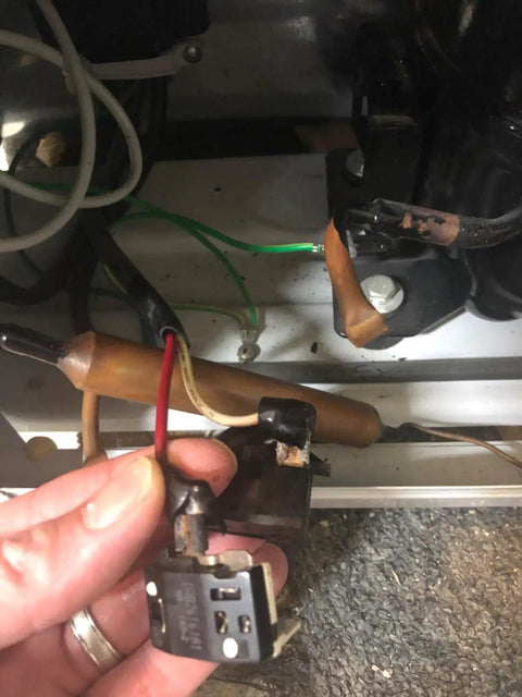 Connecting wires to Refrigerator Compressor Relay And Overload Kit 5 Pack With 4.7 Ohm 1 Pin PTC Starters QP2-4R7