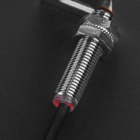 M8 Inductive Proximity Sensor Switch 1.5mm Sensing Distance Cylindrical Detector DC 12-24V 3-Wire PNP Normally Closed Shielded Flush Mount