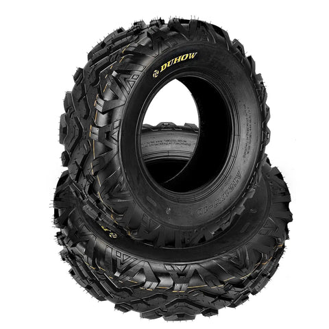 Beefed-Up Heavy Duty 21x7-10 Tubeless ATV UTV Tire Set 6-Ply All Terrain Traction for Trail Mud Sand Street and Farm Replacement