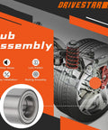 Front Wheel Hub Bearing Pair For Ford Focus 2000 To 2011, Ford Fiesta 2011 To 2013, And Mazda 2 2011 To 2013 Front Position illustration