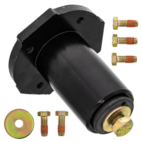 Center Deck Spindle For Gravely Pro Turn 672 72 Inch Decks With OEM Spindle Housing And Pulley Fits Gravely 07337700 58810800 59109800 59202200 Related Models Durable Easy Install Precision Fit black spindle housing with bolts