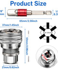All Purpose Universal Socket Wrench Tool Set With Auto Adjusting Ten To Nineteen Millimeter Sockets For Three Eighths Inch Drive