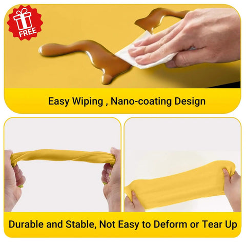 Image showing easy cleaning with nano-coating design, illustrating the flexibility and durability of the material used.