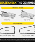 All In One CVT Transmission Filter And Oil Pan Gasket Kit For Nissan Altima 21-hole oil pan comparison