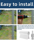 Installation of 200 Pack 11 Gauge Galvanized Steel Fence Ties For One And Five Eighths Inch Posts Ez Twist Drill Chuck Tool Kit