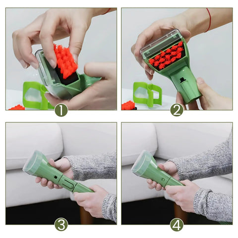 Tough Stain Brush Tool Replacement For Little Green Machine Fits Portable Carpet And Upholstery Cleaners Compatible With 4075 2513E showing installation