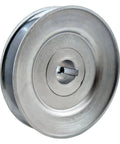 Single Groove V Belt Pulley Four Inch Outside Diameter Three Quarter Inch Bore Motor Pulley For A B 5L 4L Belts Carbon Steel