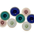 Marrakesh Mix Ceramic Cabinet Knobs Set Of 8 For Kitchen Cabinets And Furniture, colorful round handcrafted decorative pulls