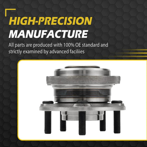 Side view of 4WD And AWD Front Or Rear Wheel Bearing And Hub Replacement Pair for Kia Sorento 2011-2015 and Hyundai Santa Fe 2007-2014