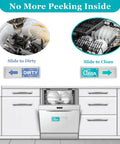 Dishwasher Clean Dirty Sign Magnet With Strong Magnetic Hold Green And Blue No Scratch Slide Tab For Kitchen Home