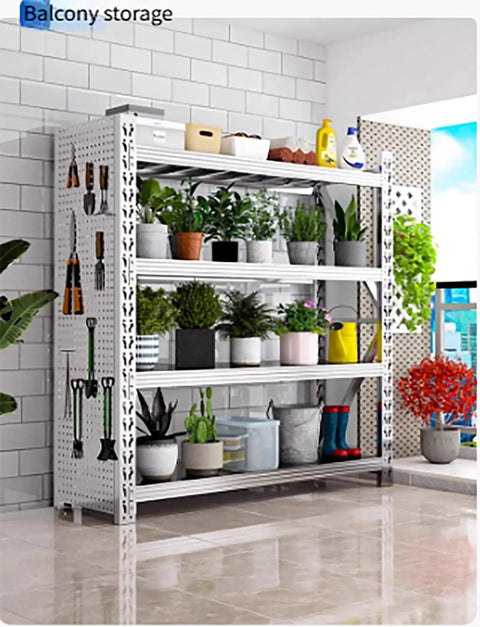 Heavy Duty Garage Shelving Unit, 78 Inch Adjustable Storage Rack With Pegboard Organizer For Warehouse And Basement, Industrial Metal Shelf System Handles 2866 Lbs Drop Dead Reliable Built Tough For Daily Grind