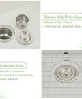 Black Bar Sink 16 By 18 Inch Undermount Granite Composite Wet Bar Sink For Kitchen Or Home Bar drain strainer and grid.