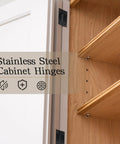 20 Pack 2 Inch Mini Butt Hinges In Black, Stainless Steel Cabinet Hinges for Wood Boxes and Crafts installed on cabinet