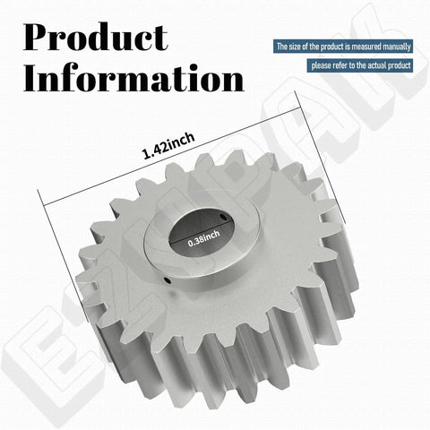 Stand Mixer Worm Gear Replacement Kit For Your Go To 3K Series Models Fits 3K45SS 3K5SS 3KSM150PSTBW0 3KSM150PSTCB0 Includes Gears And Accessories Replaces 4161531 4162897 4169830 Durable Aluminum Gear Easy Install, 1.42-inch gear