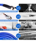 HOHOMETIC 30 ft heated RV water hose with fittings; antifreeze-capable, upgraded materials and automatic heating control