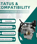Image of GY6 150Cc Carburetor 26mm Intake for scooter go kart 4-stroke engine replacement showing features like professional design and reliability.