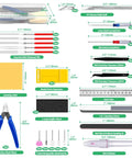 Gundam Hobby Modeling Tool Kit 28Pcs For Builders And Hobbyists Pro Grade Modeling Tools with pliers, cutters, files, and case.