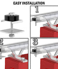 Easy installation steps for One And Five Eighths Inch Strut Trolley Limit Blocks Heavy Duty Two Pack with Hardware.