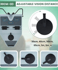 Digital Pupillometer For Eye Exams 50 To 80 Mm PD Meter With Auto Shutoff And Memory Function CE Approved Pro Grade Optical Tool For Eye Docs And Clinicians, adjustable vision distance