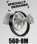 5608M Drive Belt For Electric Dirt Bikes Fits Surron Light Bee X Surron Light Bee S Talaria X3 shown with gear system