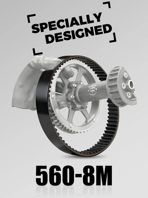 5608M Drive Belt For Electric Dirt Bikes Fits Surron Light Bee X Surron Light Bee S Talaria X3 shown with gear system
