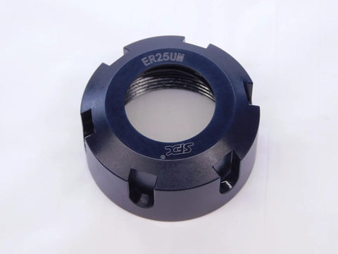 New ER25UM Collet Nut Locknut For CNC Lathe Chuck Clamping Tool Holder, heavy-duty, precision grip design.