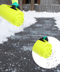 Spreading ice melt with Handheld Lawn Spreader Kit For Grass Seed Fertilizer Ice Melt And Sand Includes Scoop And Gloves