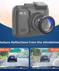Anti-Glare Circular Polarizer CPL Filter For R2-4K Dash Cam Series Pro, R2-4K PRO, And R2-4K DUAL With USB C Compatibility