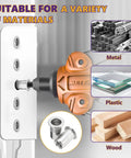 Heavy Duty 30 Piece M8 304 Stainless Steel Rivet Nut Set with Flat Head Inserts installed for metal, plastic, and wood materials.