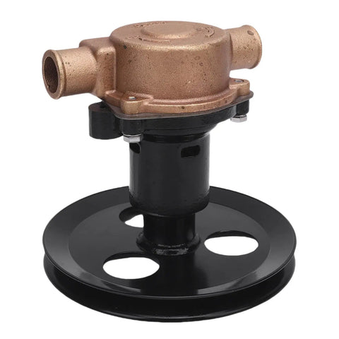 Heavy Duty Brass Sea Pump Impeller Kit Replaces G20 And G21 Engines With 1 Inch Inlets Plus V Belt Pulley For PCM 302 And 351 Marine Motors To Keep Your Ride Cool Under Pressure Without Breaking The Bank Today, brass water pump