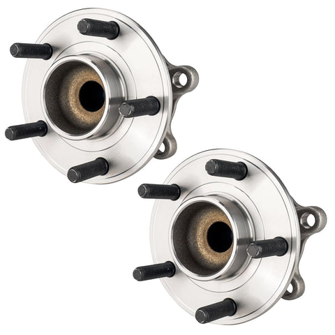 Rear Wheel Bearing Hub Assembly For Ford Focus 2012 To 2018 With ABS 5 Lug 2 Piece Set OE 512466 Direct Fit Plug And Play