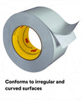 Cryogenic Vapor Barrier Tape 1555CW For Seals And Joints, Cold Weather Adhesive That Keeps Seals Solid Down To Minus 10 Degrees Fahrenheit, UL723 Classified, 2.83 Inch By 50 Yard, Dual Sided Polyester Film For Pinhole Free Seams.