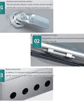 Heavy Duty IP67 Stainless Steel Junction Box Weatherproof Electrical Enclosure For Indoor Outdoor Use Wall Mount Control Box With Mounting Plate 40x20x50cm Durable Lockable Door And Rugged Hinges, lock, hinge, and cable holes