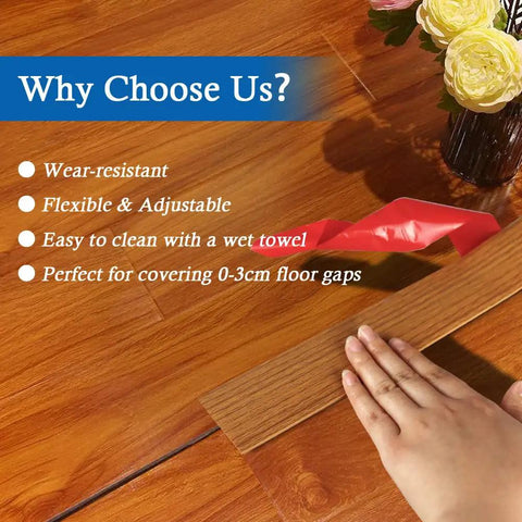 Self Adhesive Floor Transition Strip For Laminate And Vinyl Flooring Wood Grain Look Easy Install 1.57 Inch Wide 10 Feet Long Light Brown