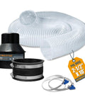 3 Inch By 50 Foot Flexible PVC Dust Collection Hose For Table Saw Planer CNC Machine Radial Arm Saw And Woodworking System