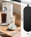 Sliding Pad For Single Serve Coffee Makers PB051 PB041 with espresso machine on wooden countertop