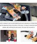 Heavy Duty Knife Blade Battery Cutoff Switch 12V 24V Negative Terminal showing copper connections on a top-mounted battery.