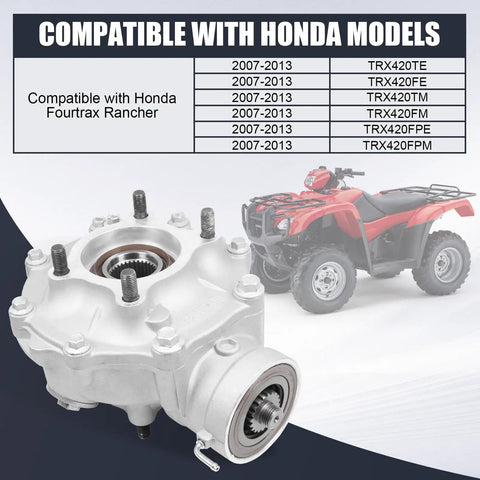 Trail Tested Straight Bolt Swap Replacement For Honda Fourtrax Rancher 420 Atv 2007 Through 2013 rear differential assembly cover.