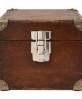 Heavy Duty Toggle Catch Lock Tough As Nails With Positive Hold Drawbolt Latch 1.6 Inch Satin Nickel Hasp Clasp on wooden chest