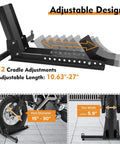 Heavy Duty Motorcycle Front Tire Chock For 15 To 30 Inch Wheels, Adjustable Wheel Stand With 1500 Lbs Capacity, High Grade Steel