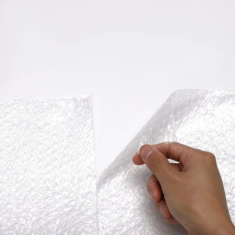 Hand tearing bubble packing wrap for moving and shipping perforated cushioning roll 12 inch by 15 foot inflated longer with air lock tech