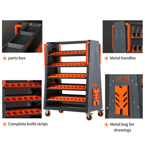 Beefy Shop Cnc Tool Rack Featuring Multifunctional Cat40 Tool Holder And Slick Dark Grey Coating For Heavy Duty Industrial Organization And Rapid Tool Swap Operations