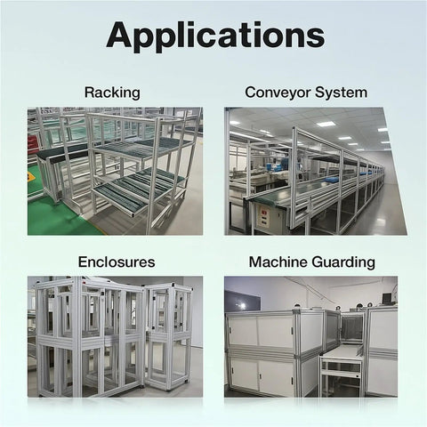 Application examples of European Standard Aluminum Profile 20x100mm Extrusion Frame With Linear Rail for various builds