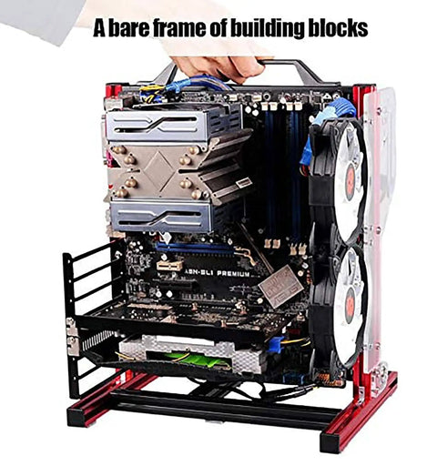 Modular Open Air Motherboard Frame Rack For ATX Micro ATX ITX Builds Lightweight DIY Chassis Bracket Set Vertical Orientation
