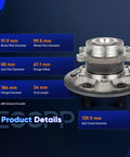 Front Wheel Hub Bearing Assembly For Chevrolet Colorado 2009 To 2012 2WD And GMC Canyon 2009 To 2012 2WD With Encoder Sensor