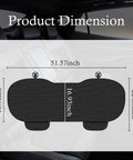 Back Seat Cover With No Slip Bottom And Breathable Fabric Universal Fit For Cars And SUVs Includes Side Pockets product dimensions