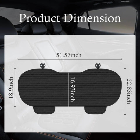 Back Seat Cover With No Slip Bottom And Breathable Fabric Universal Fit For Cars And SUVs Includes Side Pockets product dimensions