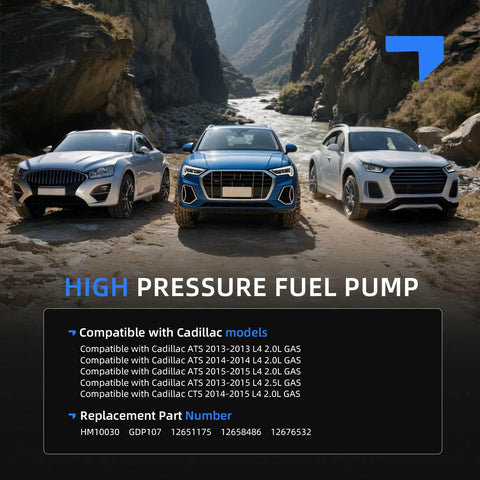 Drop In High Pressure Fuel Pump For Cadillac ATS 2013 2015 2.0L And 2.5L And CTS 2014 2015 2.0L Reliable Replacement With HM10030