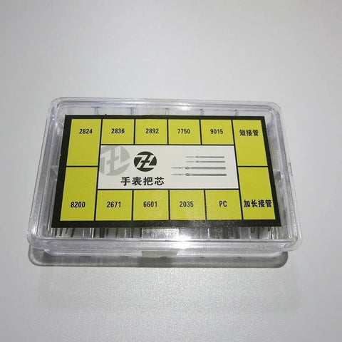 Assorted Stainless Steel Watch Winding Stems For Movements 2824 2836 2892 7750 Durable Replacement Pro Kit box